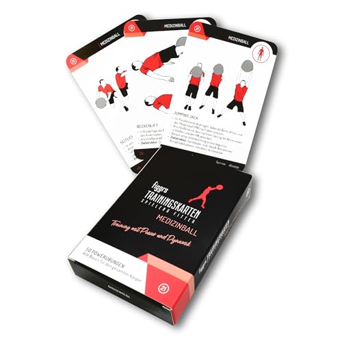 Figgrs Medizinball 57 Trainingskarten Mit 50 Fitness Bungen