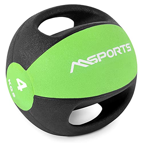 Msports Medizinball Premium Mit Griffe 1 10 Kg