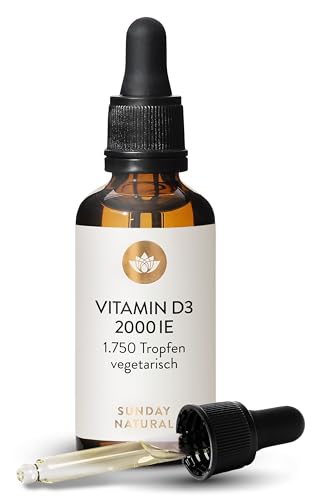 Sunday Natural Vitamin D3 Tropfen Hochdosiert 2000 Ie