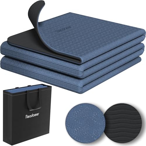 Faltbare Yogamatte F R Unterwegs Zweifarbige Yogamatte 6