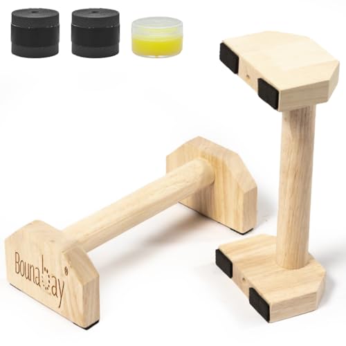 Bounabay Holz Parallettes Bars Liegest Tzgriffe F R