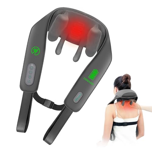 Snailax Verbessertes 4d Kabelloses Nackenmassageger T Mit W