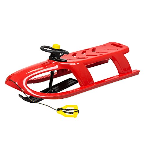 Hoher Schlitten Mit Per Lenkrad Steuerbarem Paddel Mit