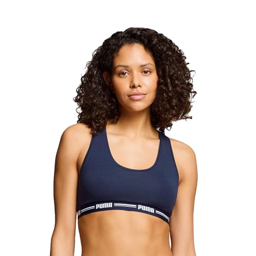 Puma Damen Racer Back Sports Bra Puma Navy