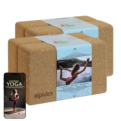 Alpidex Yogablock 2er Oder 4er Set Inkl E