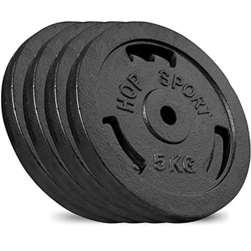 Hop Sport Gusseisen Hantelscheiben Set 20 Kg 4