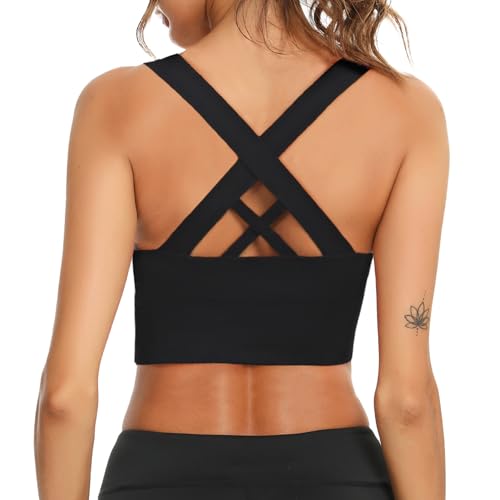 Leversic Sport Bh Damen Push Up Sports Bra