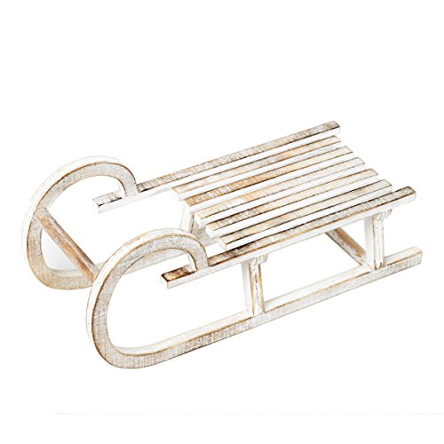 Heitmann Deco Holz Schlitten Deko Schlitten Weihnachtsdeko Winter