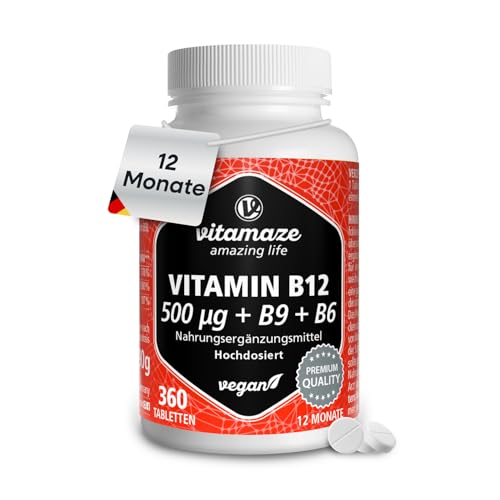 Vitamin B12 500 Mcg Hochdosiert 360 Tabletten F