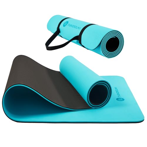 Tashidrolma Yogamatte Rutschfest Tpe Gymnastikmatte Mit Tragegurt Sportmatte