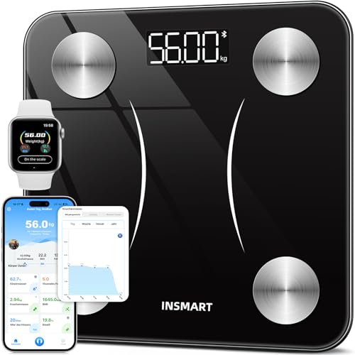 Insmart Personenwaage Digital Waage Personen Mit Bluetooth K