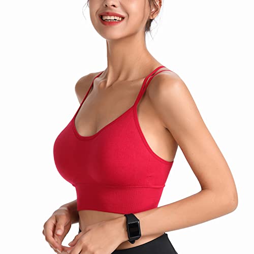 Hanerdun Damen Sport Bh Yoga Bra Mit Gepolstert