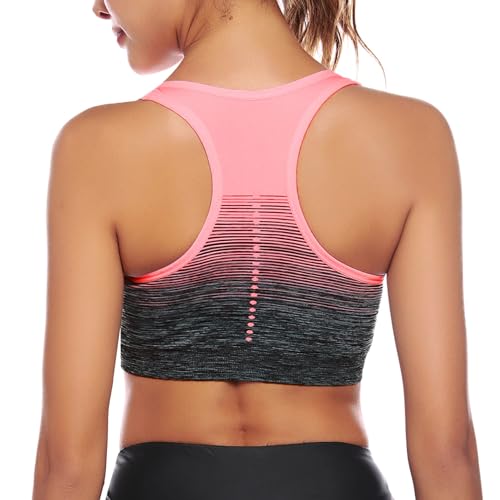 Sykooria Damen Sport Bh Gepolstert Bustier Damen Bh