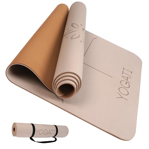 Yogati Yogamatte Rutschfest Schadstofffrei Mit Tragegurt Yoga Matte