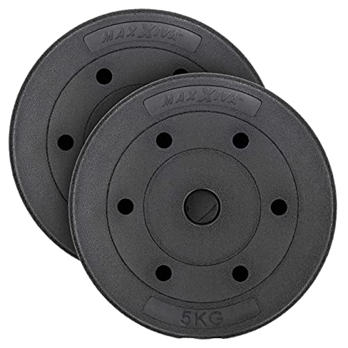Maxxiva Hantelscheiben Set Zement 2 X 5 Kg