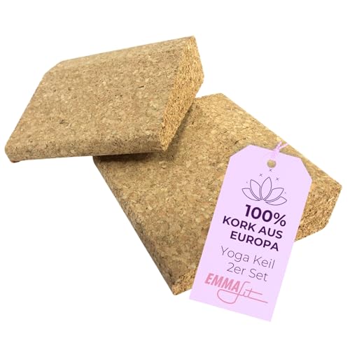 Emmafit Kork Yoga Keil 2er Set I 100