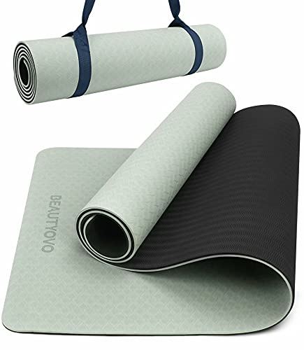 Yogamatte Rutschfest Mit Tragegurt 8mm Extradick Yoga Matte