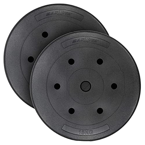 Maxxiva Hantelscheiben Set Zement 2 X 15 Kg