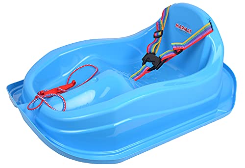 Kinder Schlitten Mit Sicherheitsgurt Bis 3 Jahre Blau