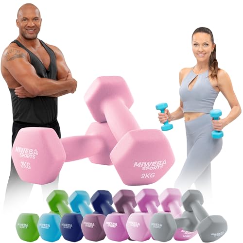 Miweba Sports Neopren Hantelset Nkh100 Hantel Hexagon Hanteln