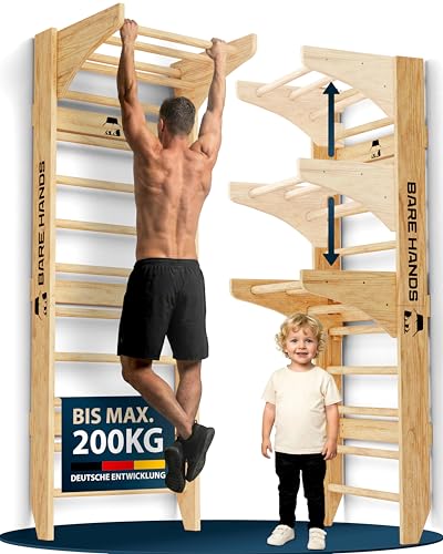 Bare Hands 3in1 Sprossenwand Mit Klimmzugstange Dipstange Sprossenwand