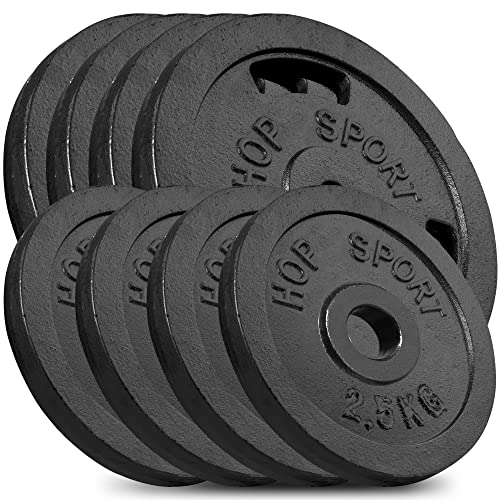 Hop Sport Gusseisen Hantelscheiben Set 30 Kg 4