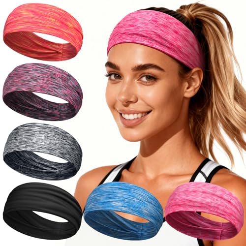 Loiluliy Stirnband Damen Sport 6 Pack Haarband Damen