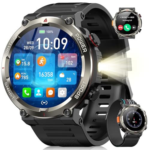 Blackview Smartwatch Herren Beleuchtung Kompass Ip68 Wasserdicht 100