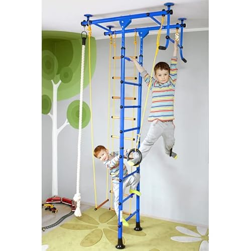 Nirosport Sprossenwand Kinderzimmer M1 Blau Raumh He 220