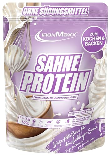 Ironmaxx Sahne Protein 500g Beutel Proteinreiche Koch Backzutat