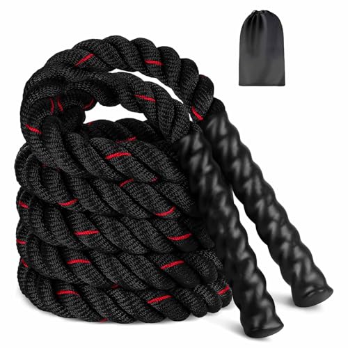 Schweres Springseil Fitnessseil Battle Ropes Schlachtseil 280cm 0