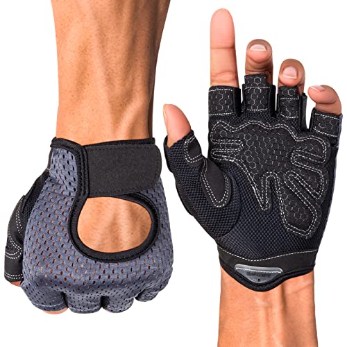 Melliex Fitness Handschuhe Damen Herren Rutschfeste Gym Handschuhe