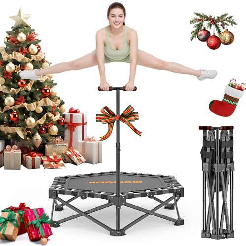 Momoda Klappbar Fitness Trampolin Indoor Mit Griff Keine