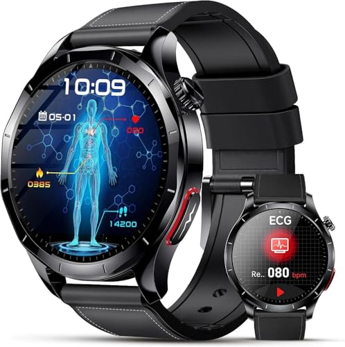 Lgnitek Smartwatch Herren Mit Ekg Hrv Tdruckmessung Cker