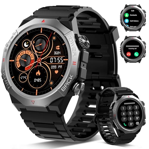 Milit R Smartwatch Herren Damen Smart Watch Mittelefonfunktion