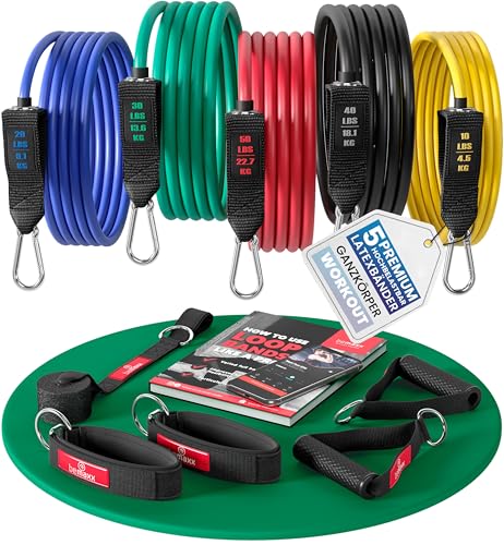 Resistance Bands Widerstandsband Set Mit Trainingsguide Expander Tubes