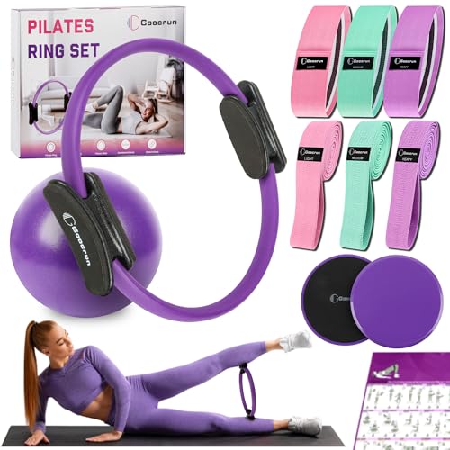 Goocrun Pilates Ring Set Trainingsger T Mit Stoff