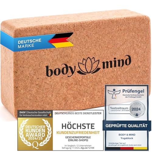 Body Mind Yoga Block Aus Kork 100 Natur
