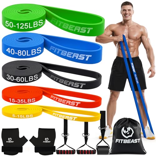 Fitbeast Widerstandsb Nder Set 5er Fitnessb Nder Sportb