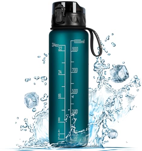 Fuldent Trinkflasche 1l Sport Wasserflasche Bpa Frei Mit