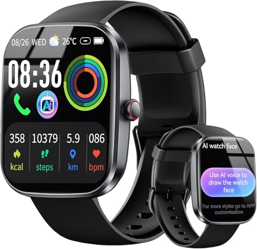 Uaue Ai Smartwatch Herren Damen 1 91 Fitnessuhr