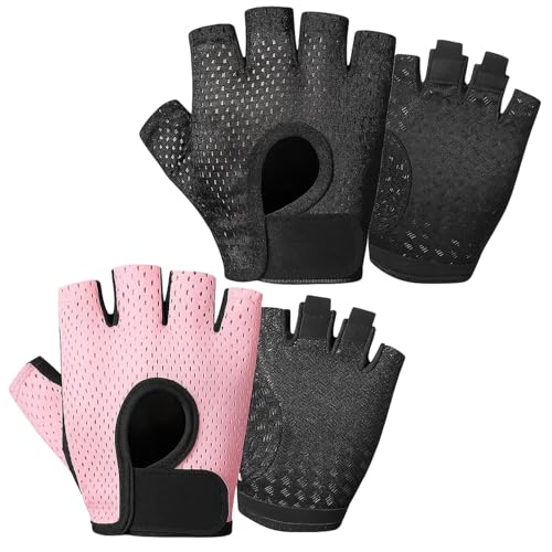 Pjuqow 2 Paar In Schwarz Und Rosa Fitness