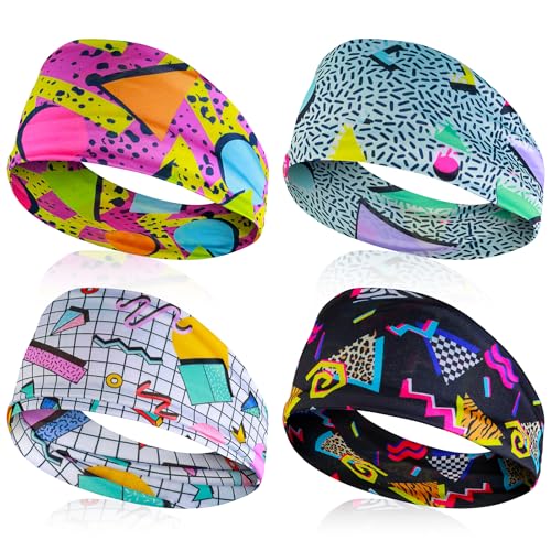 4 St Ck Haarband Mit Retro Print Mabor