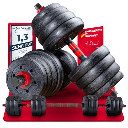 Sportstech 2in1 Innovative Hanteln Ah150 Kurzhanteln Langhantel Hanteln