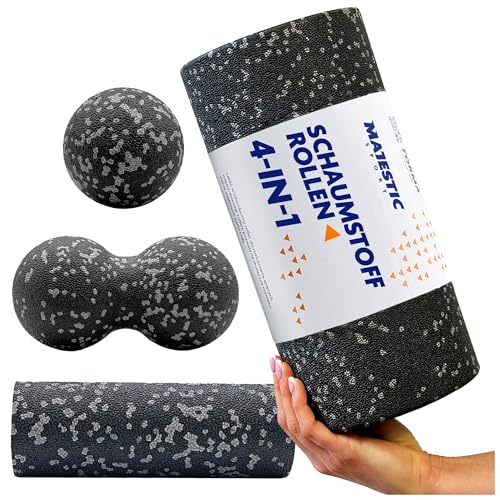 Majestic Sport Tenso Faszienrollen 4 Teilig Set F