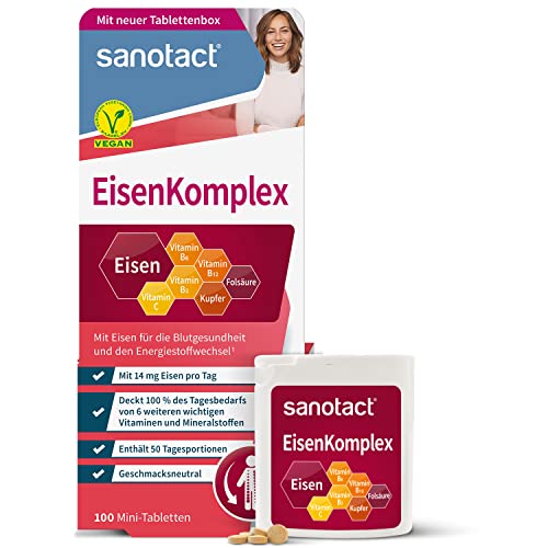 Sanotact Eisen Komplex 100 Mini Tabletten Mit 14mg