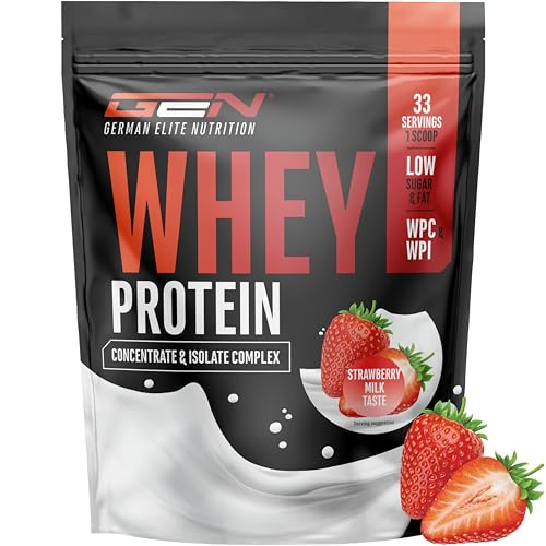 Whey Protein Pulver 1000 G Strawberry Milk Mit