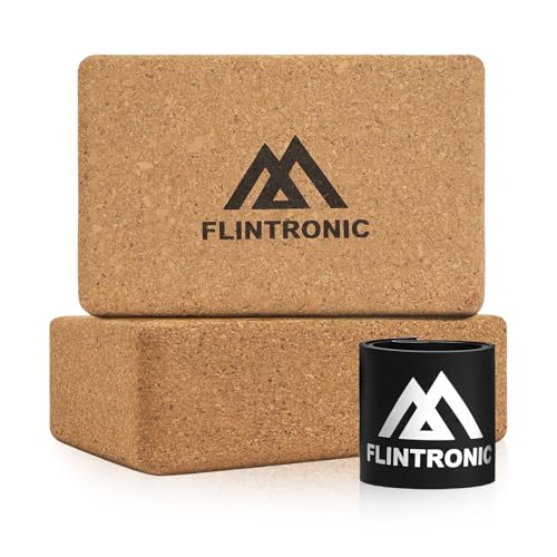 Flintronic 2er Set Yogablock Aus Kork 100 Natur