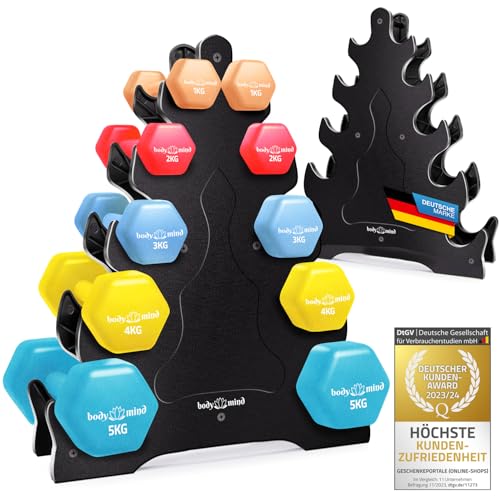 Body Mind Hanteln 2er Set Gymnastikhanteln Dumbbells Kurzhanteln