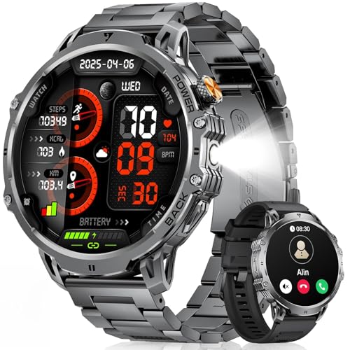 Fitflex Smartwatch Herren Mit Bluetooth Anruf 1 85